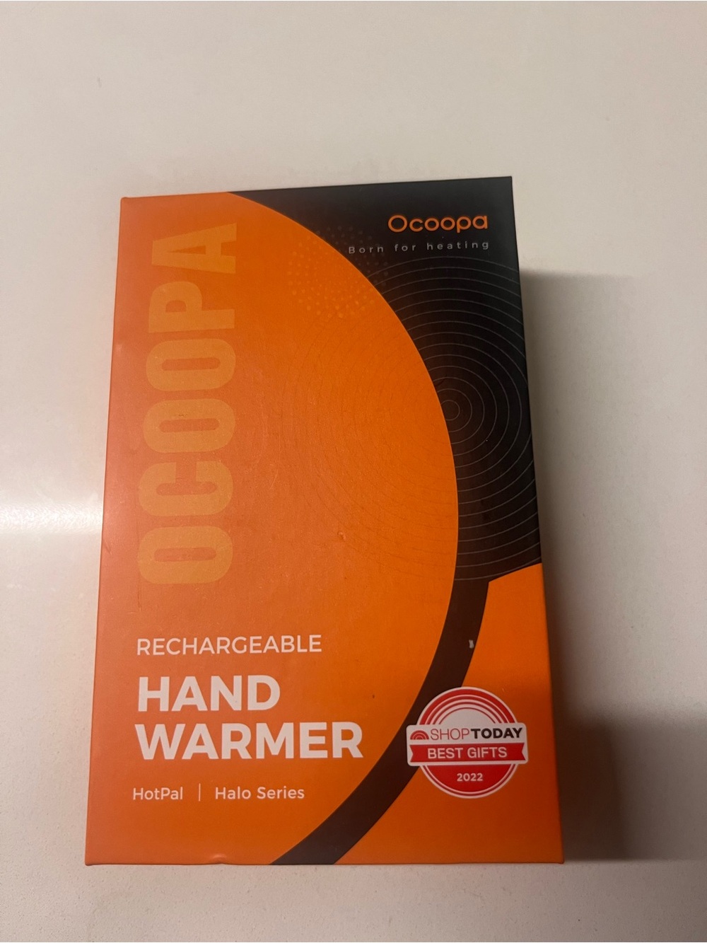 Orange Rechargeable Hand Warmer - HotPal Halo Series